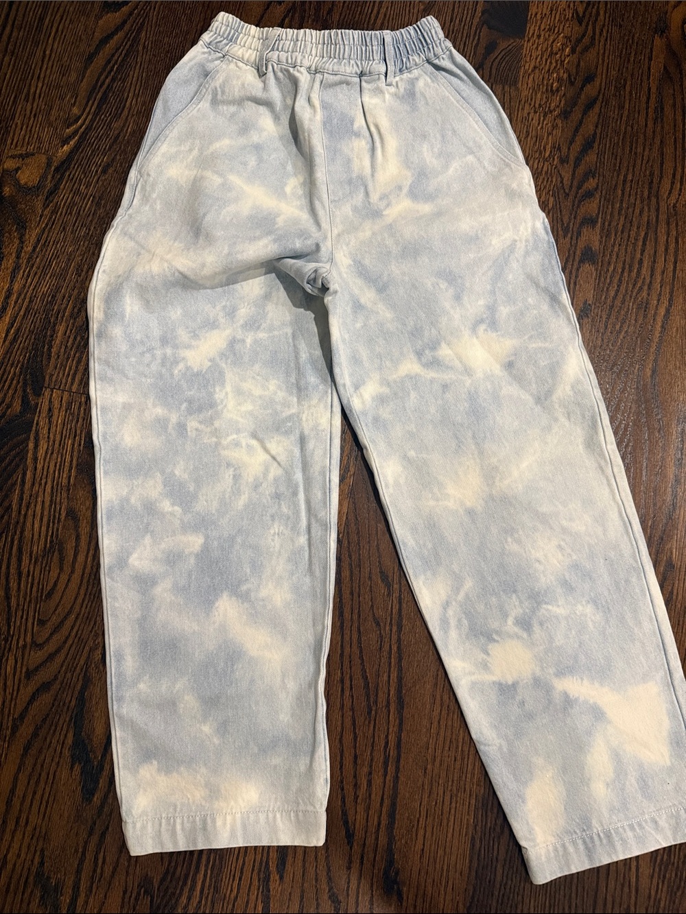 Sea NY Light Blue & Cream Tie-Dye jeans - xxs